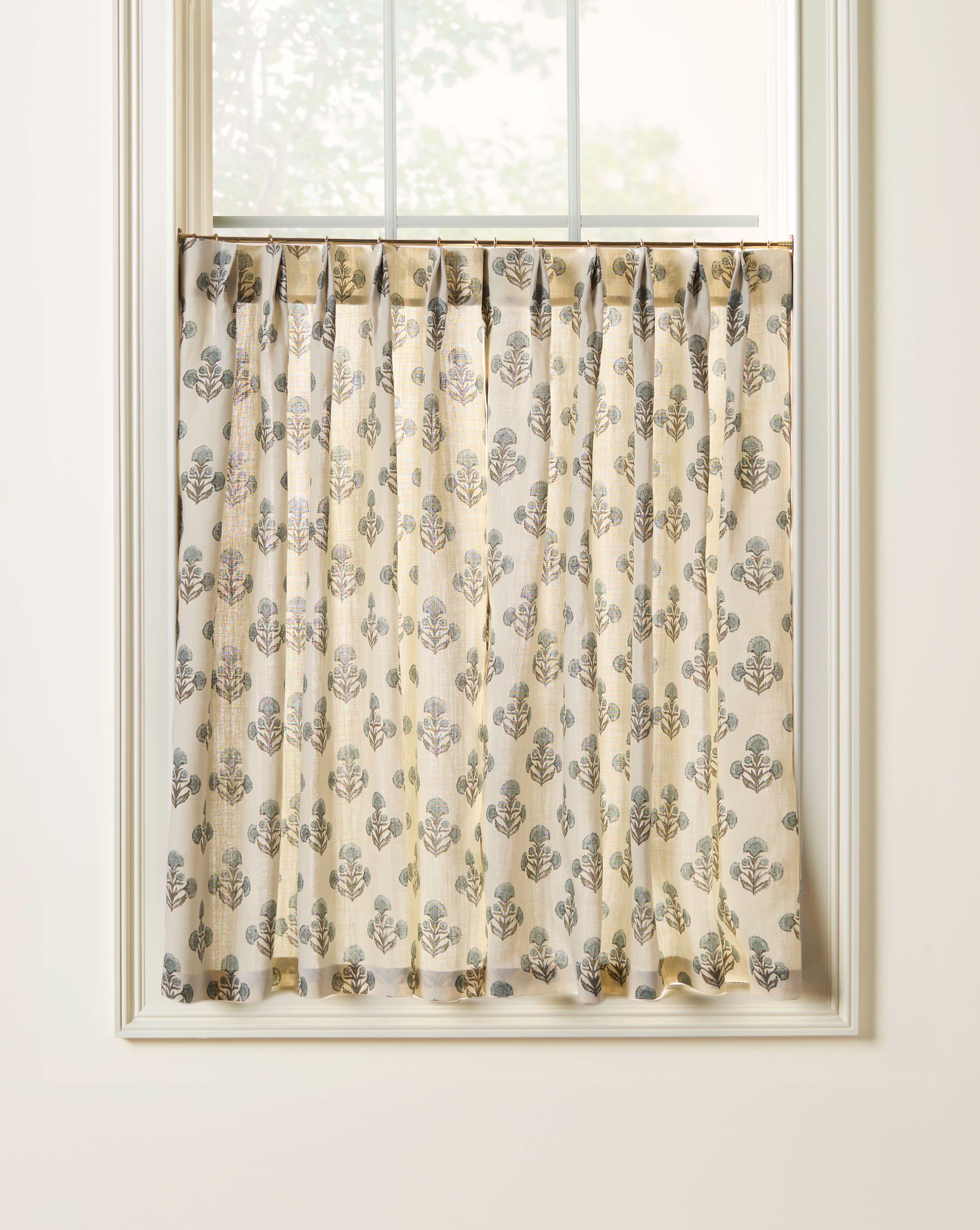 As Shown: Single Width / Pleated / Two Panels