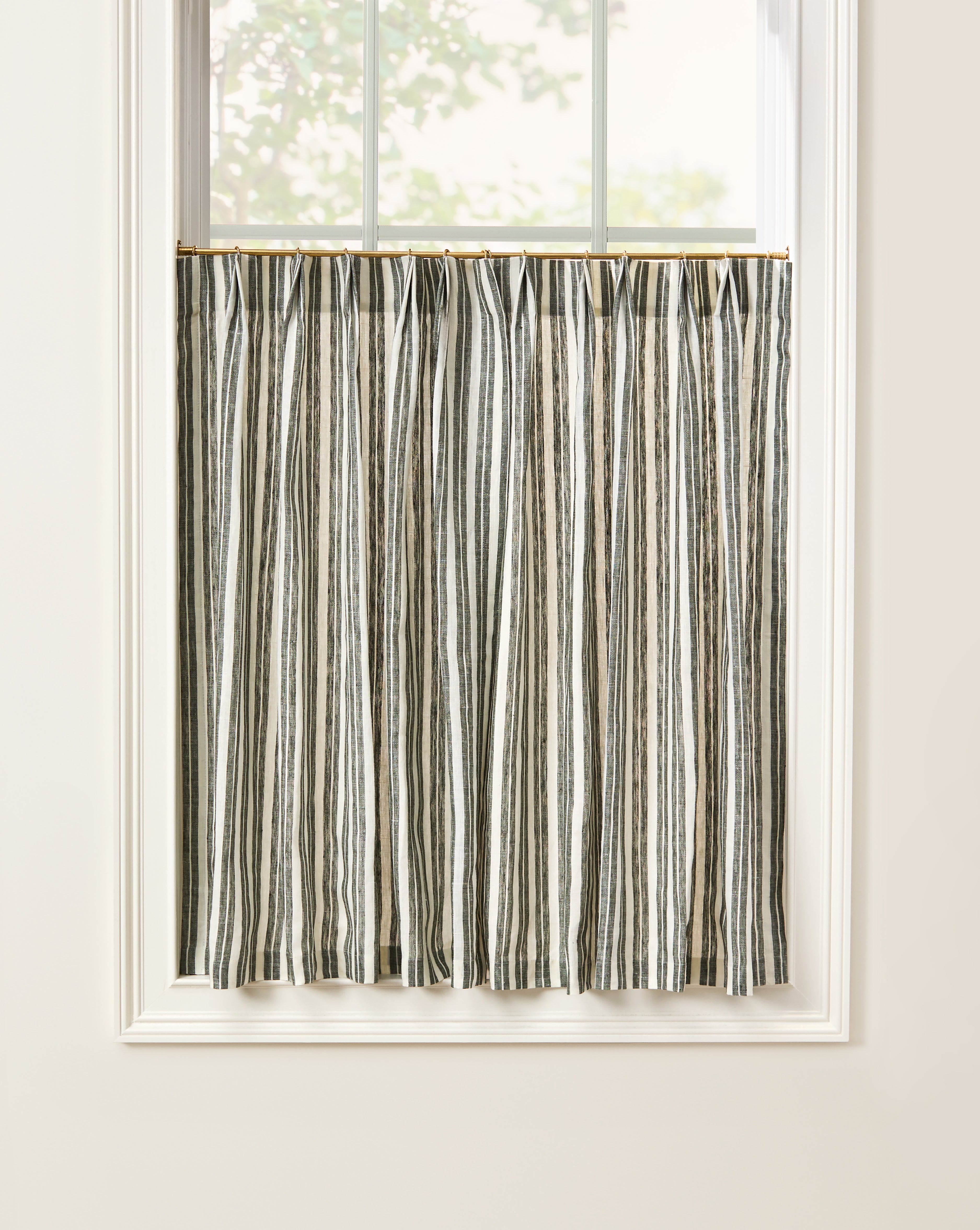 As Shown: Single Width / Pleated / Two Panels