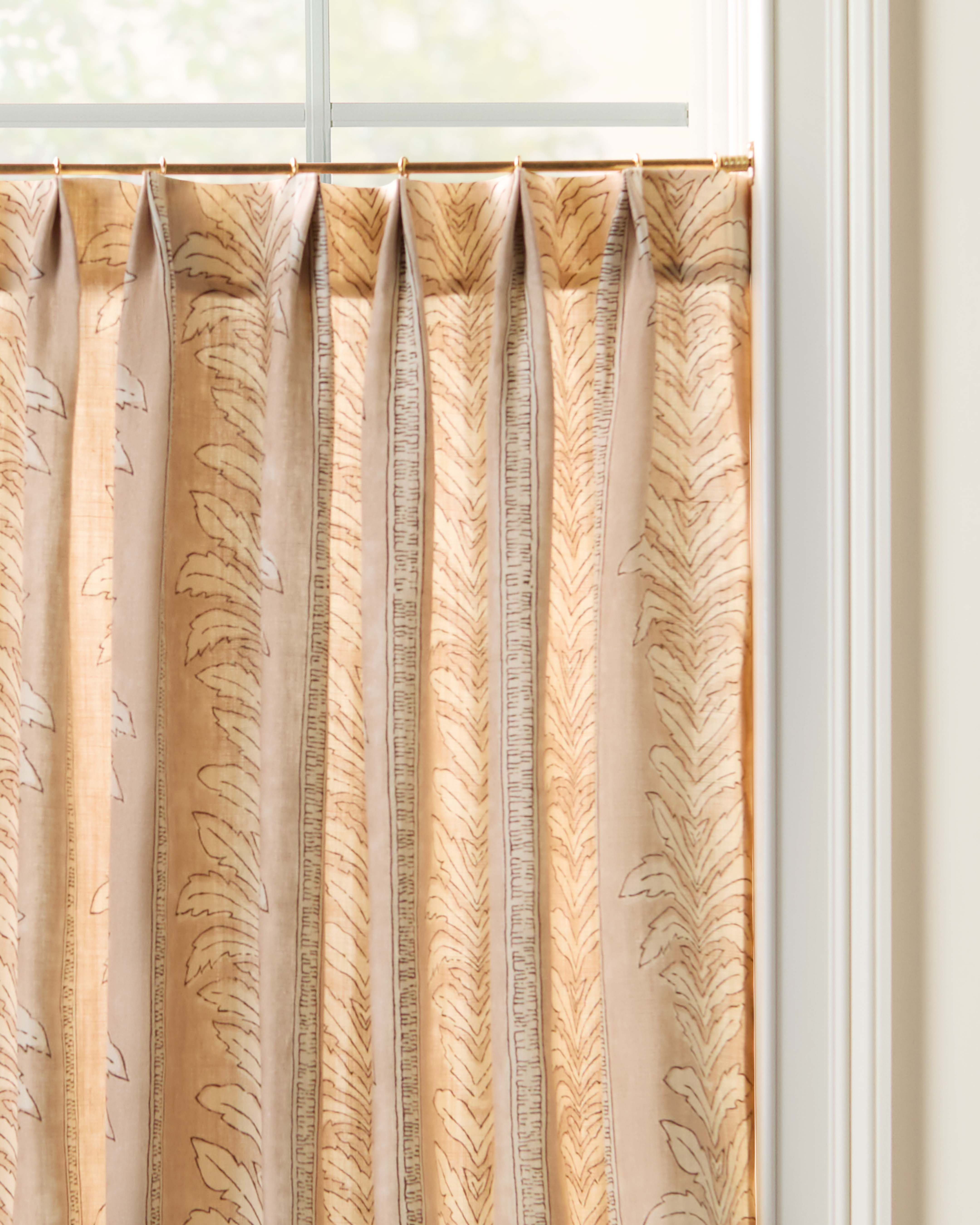 As Shown: Single Width / Pleated / Two Panels