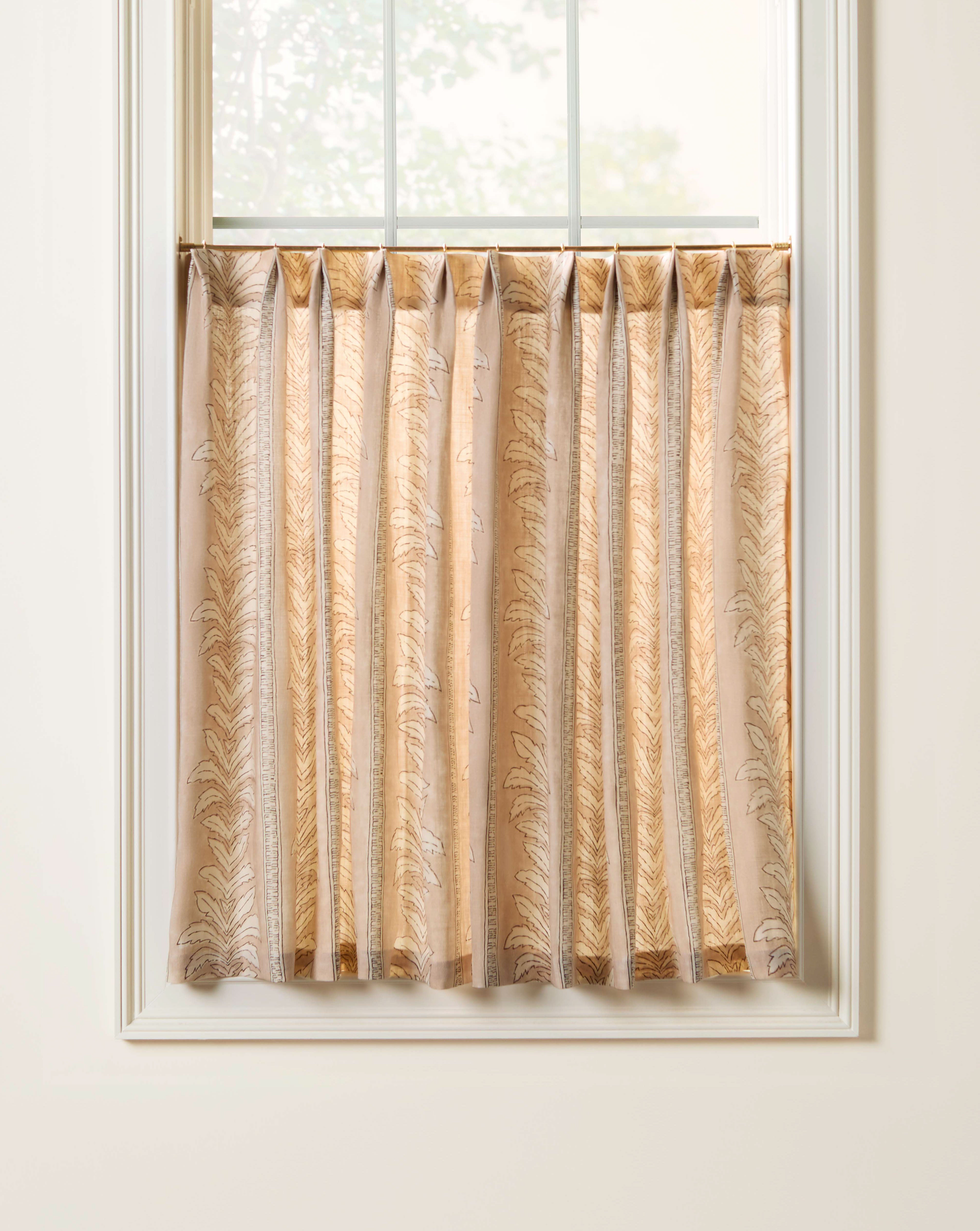 As Shown: Single Width / Pleated / Two Panels