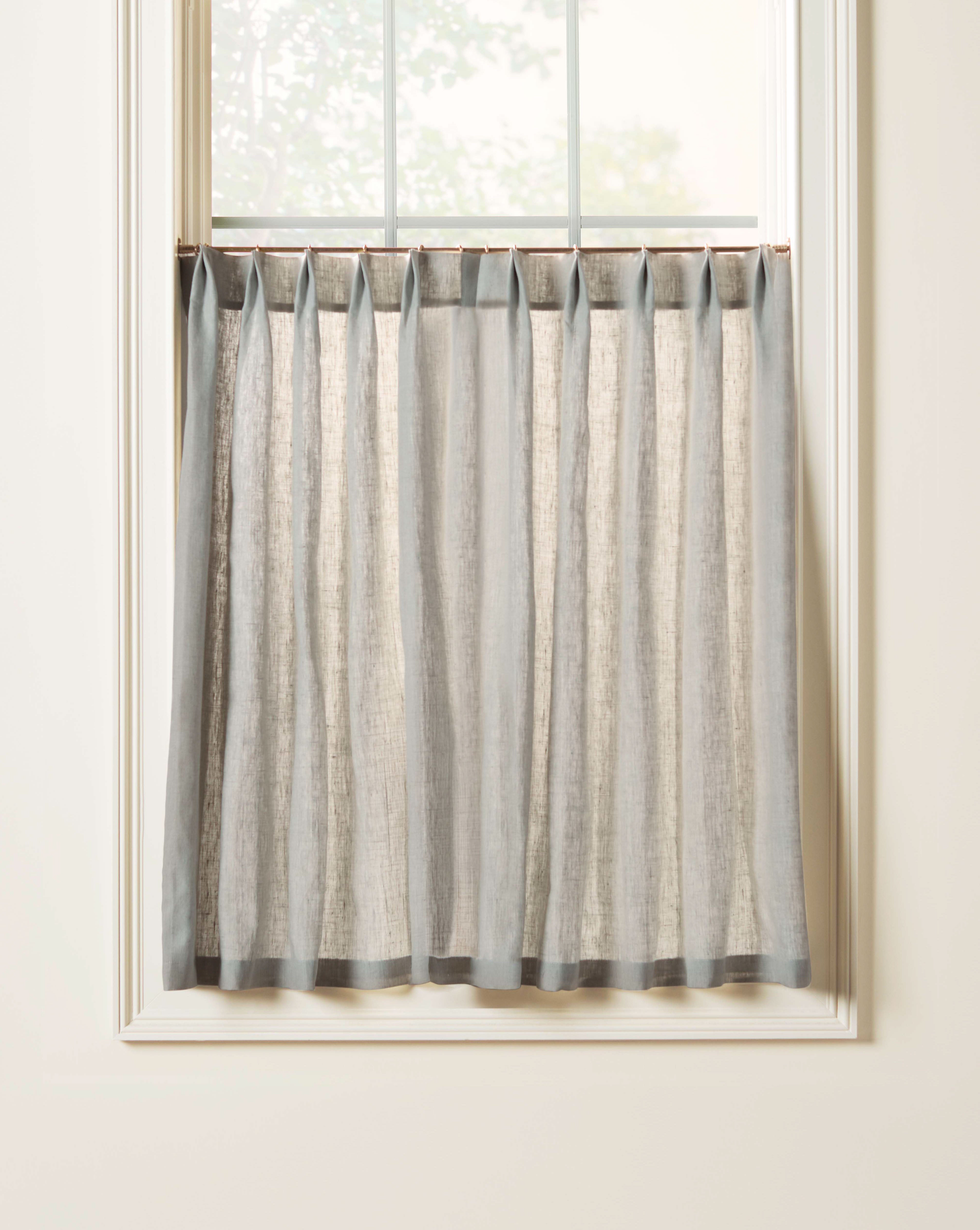 As Shown: Single Width / Pleated / Two Panels