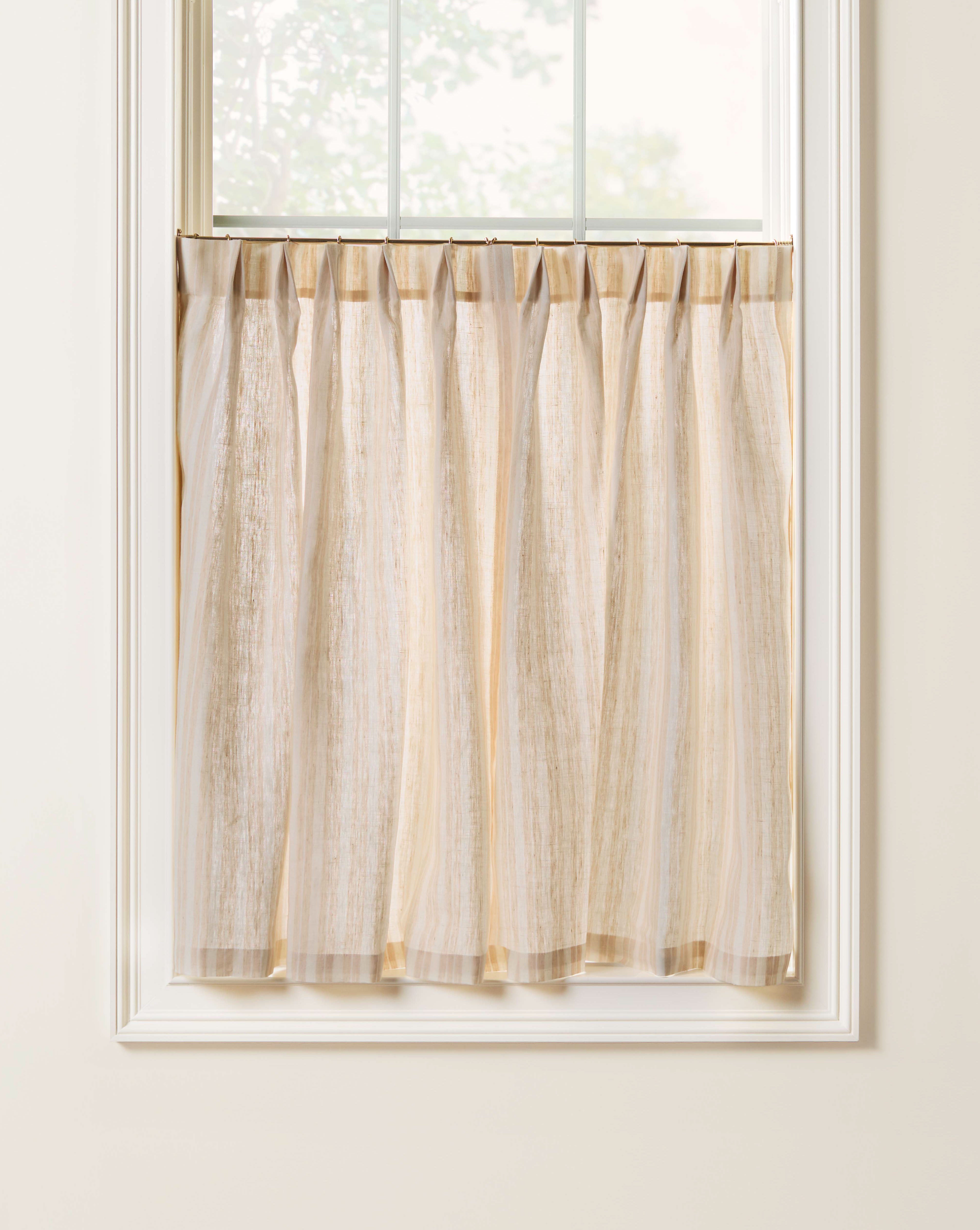 As Shown: Single Width / Pleated / Two Panels