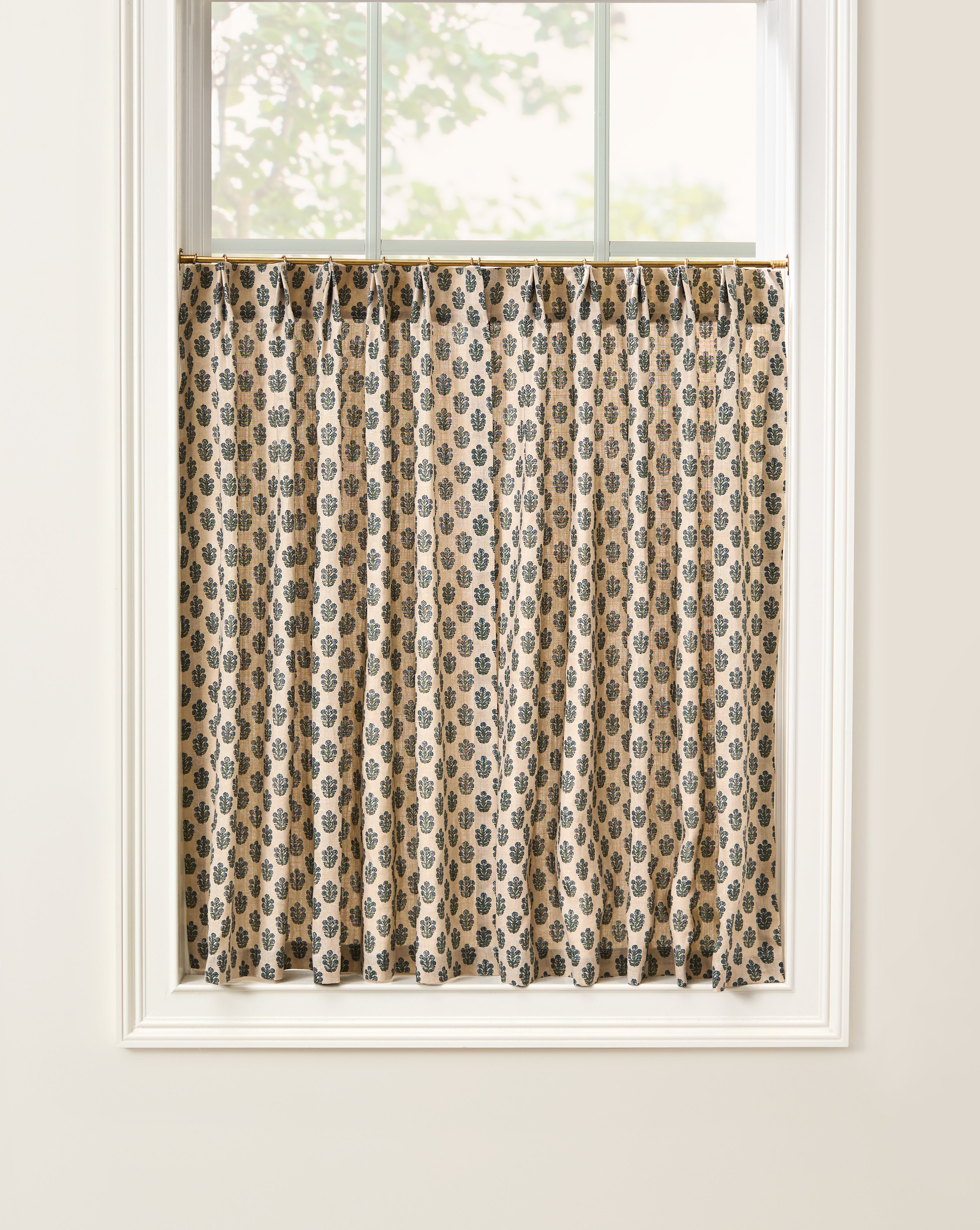 As Shown: Single Width / Pleated / Two Panels