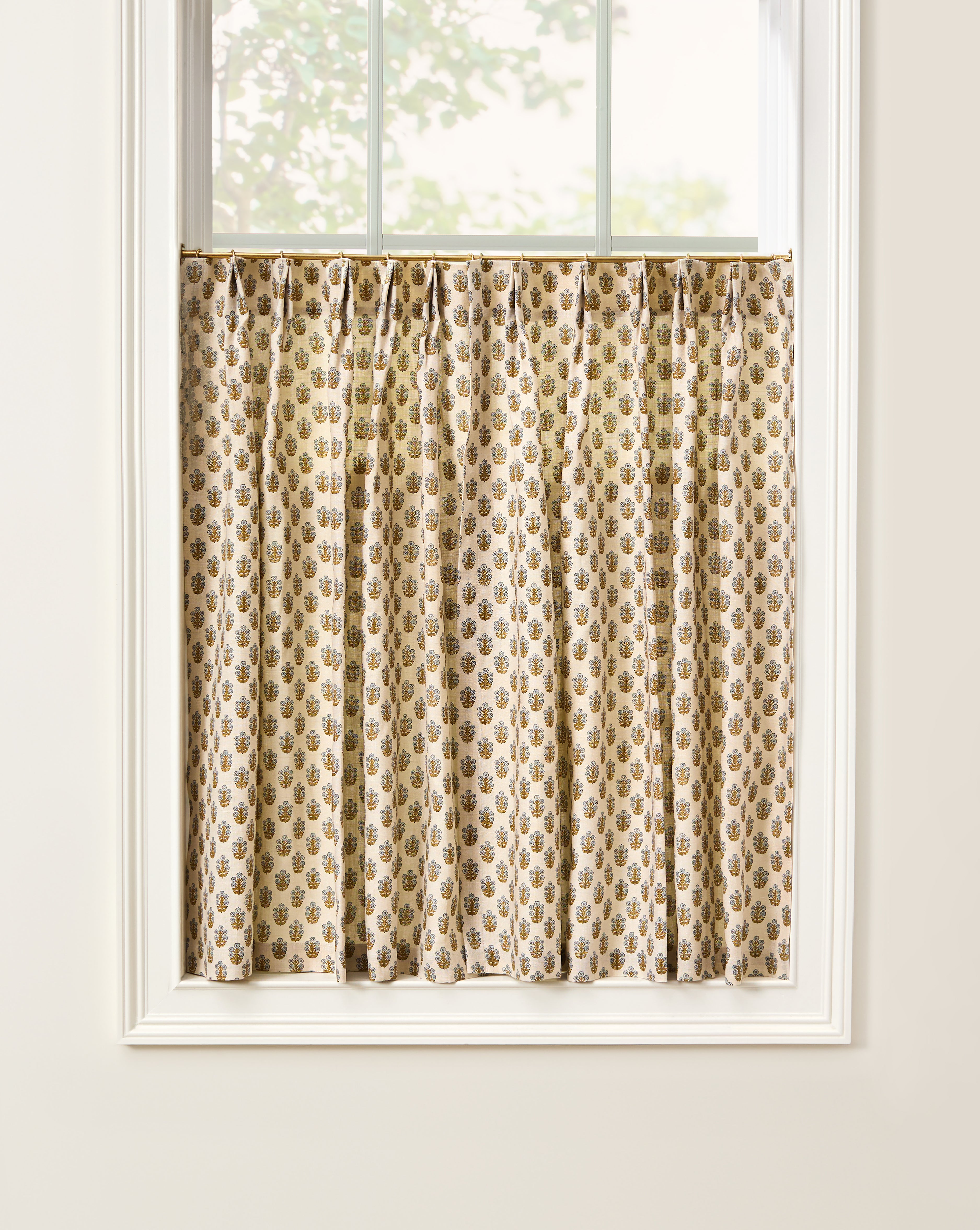 As Shown: Single Width / Pleated / Two Panels