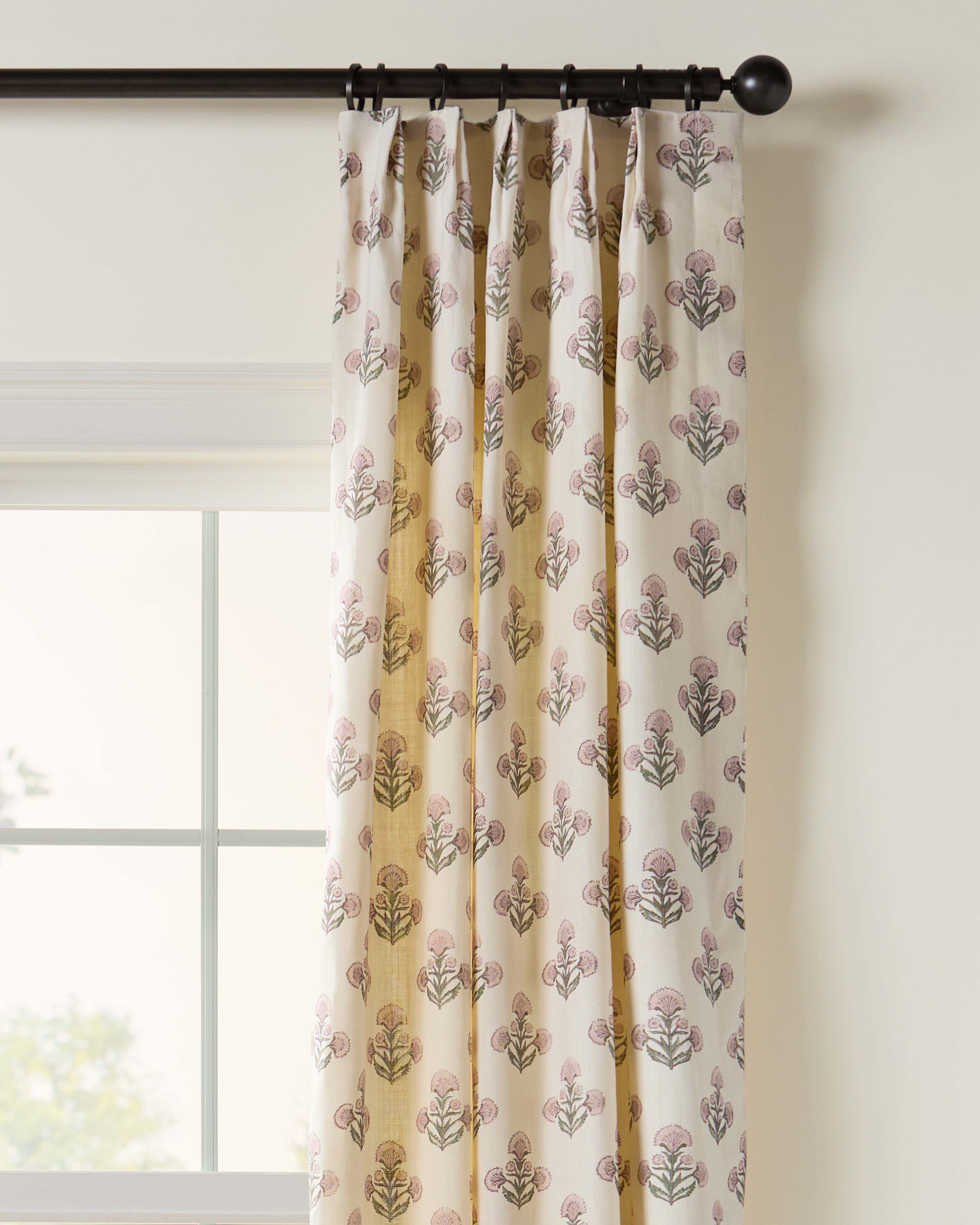 As Shown: Single Width / Pleated