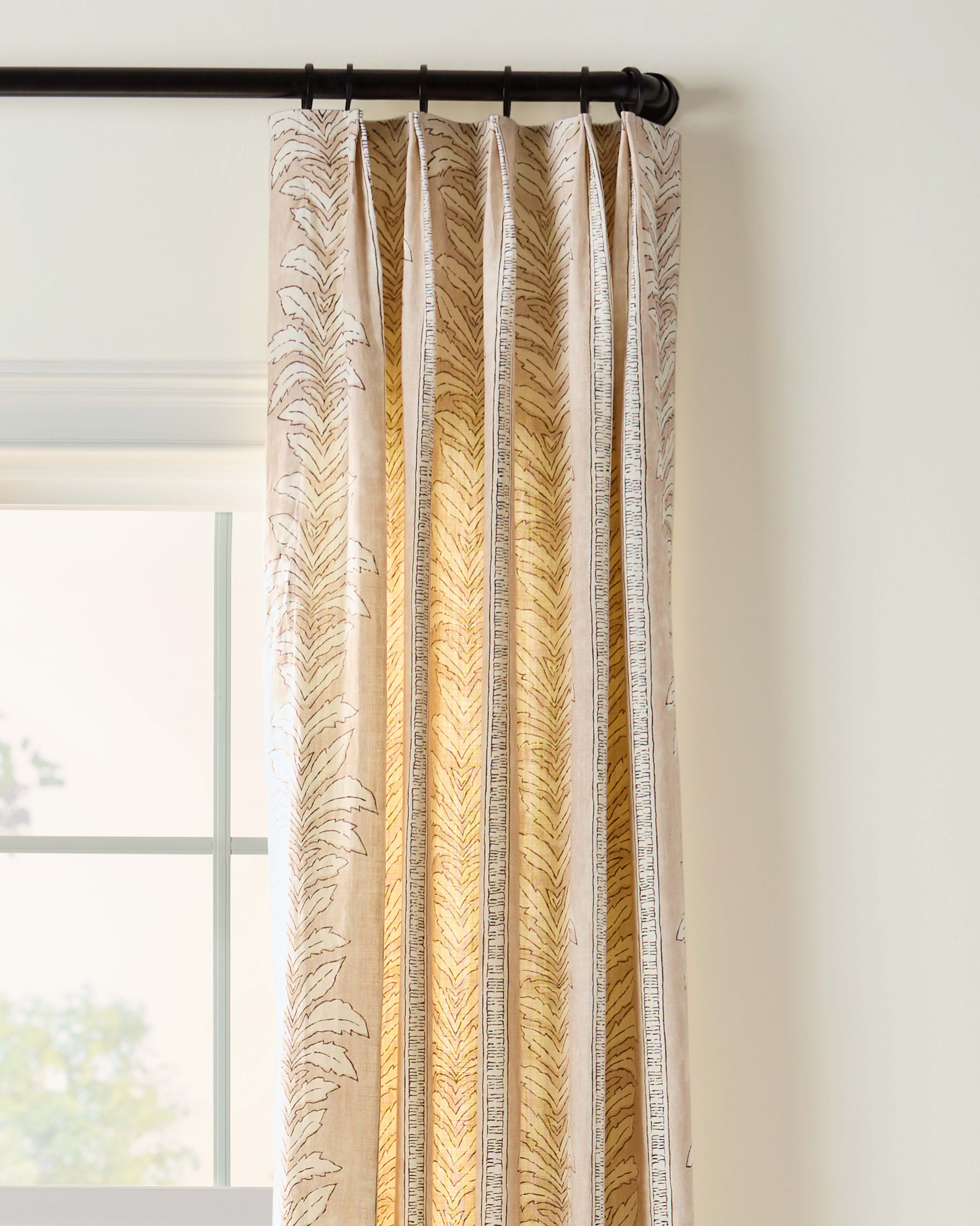 As Shown: Single Width / Pleated
