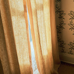 Classic Linen Curtain in Buttermilk / Privacy Lining