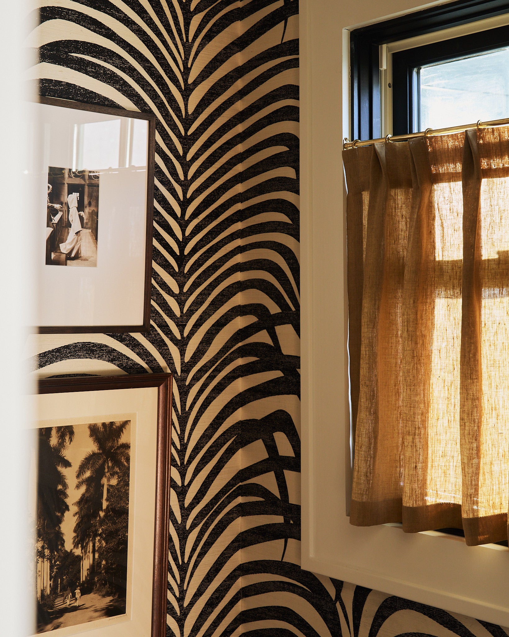 Mustard Cafe Curtain / Pleated / Single Width