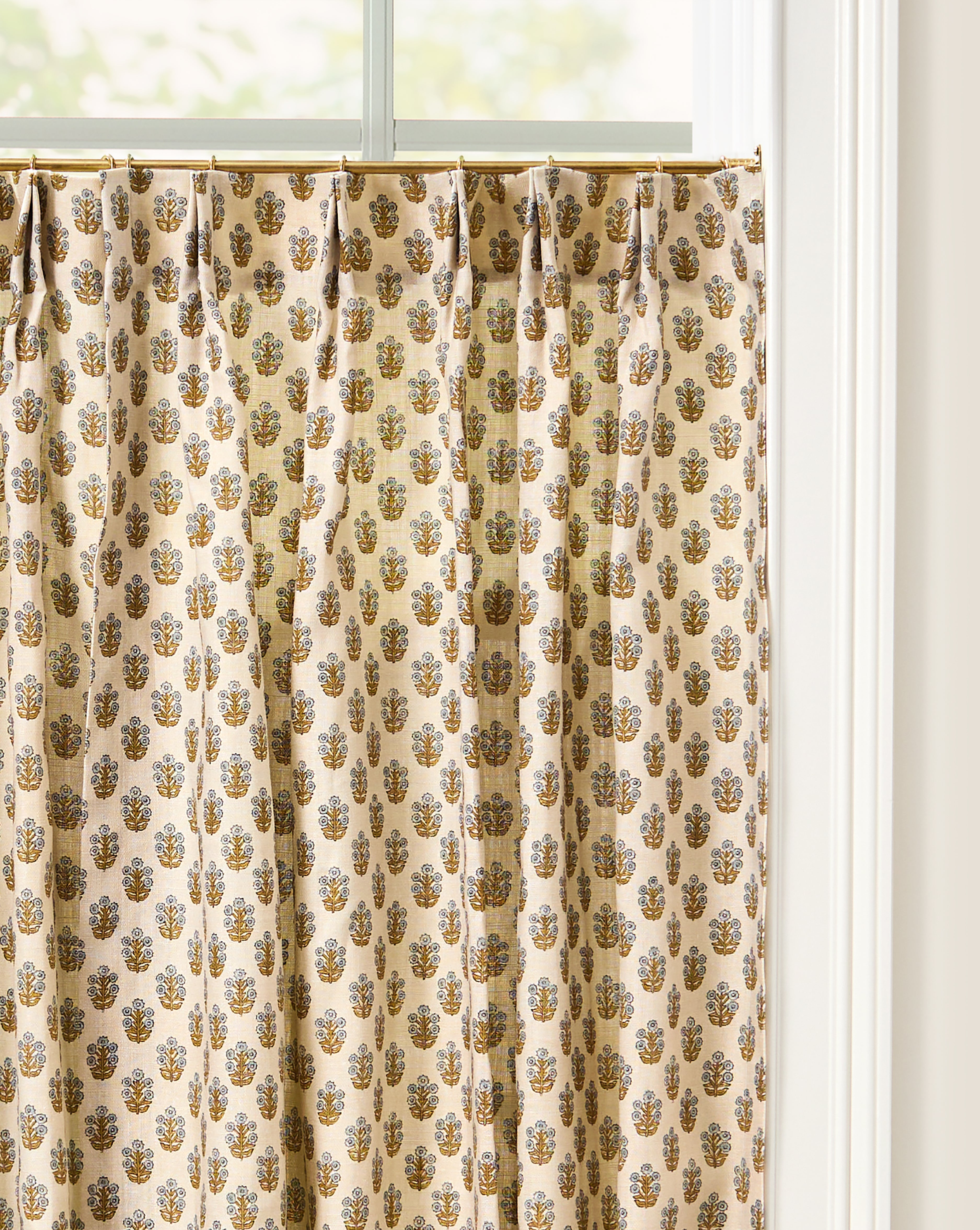 As Shown: Single Width / Pleated / Two Panels