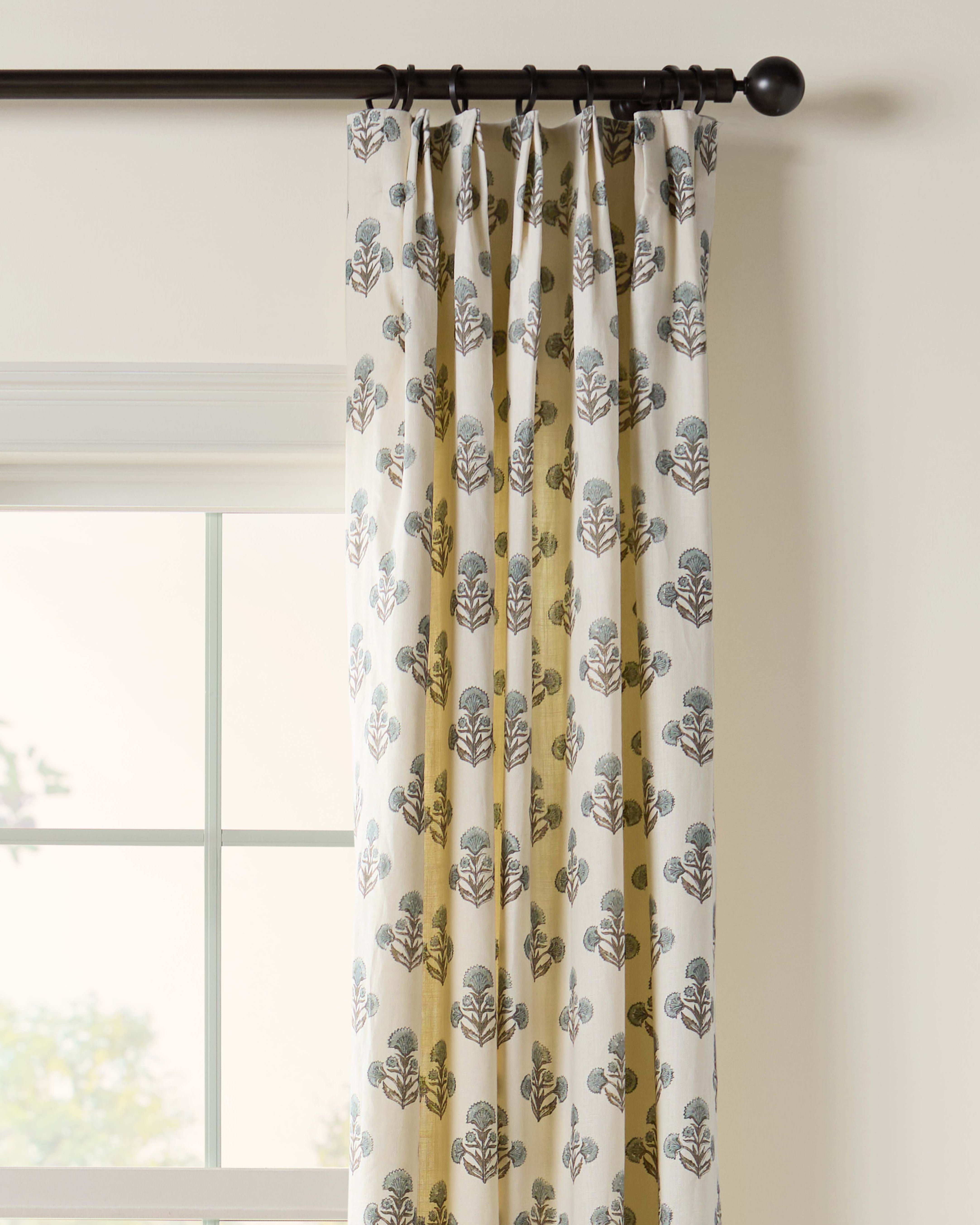 As Shown: Single Width / Pleated