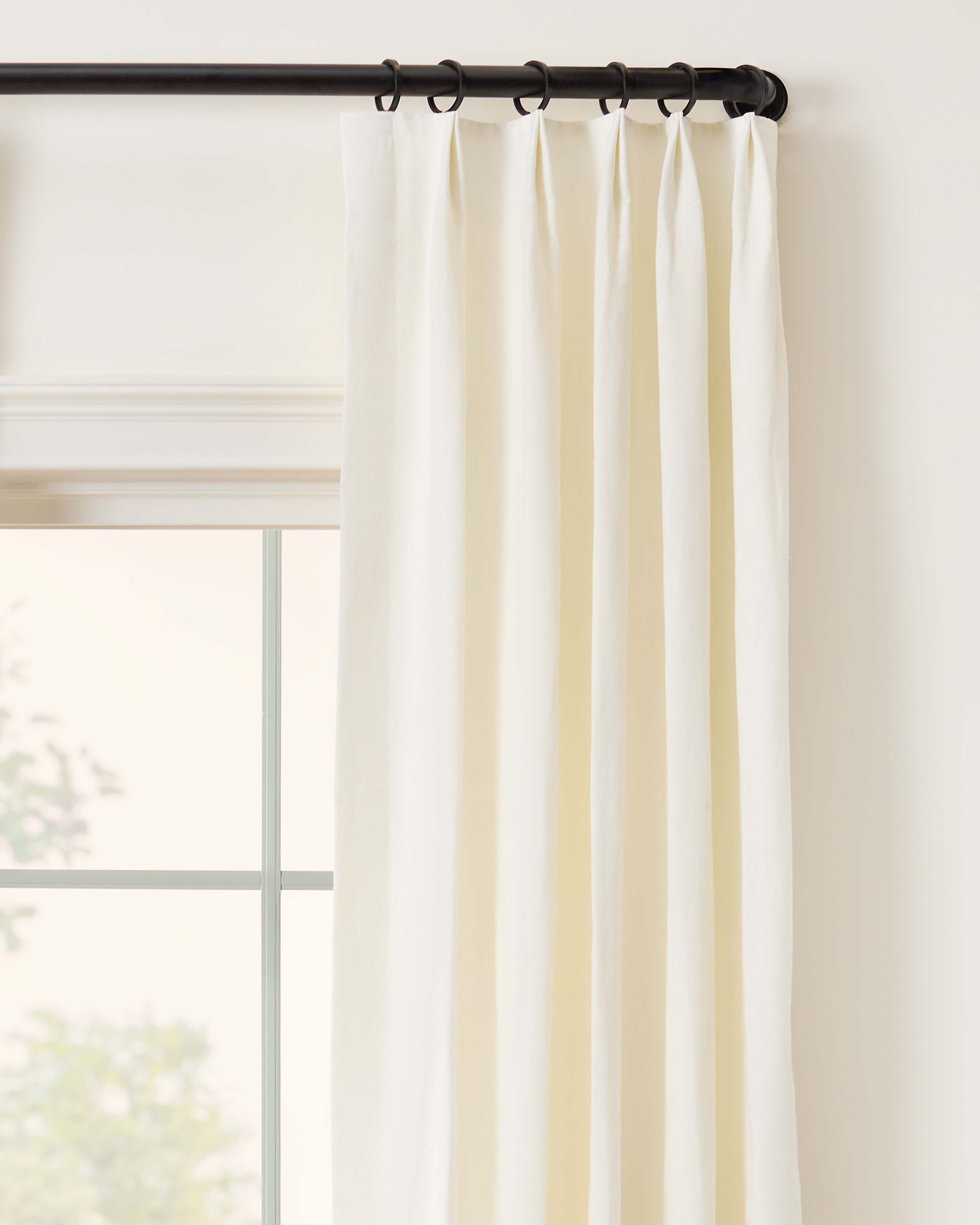 As Shown: Single Width / Pleated