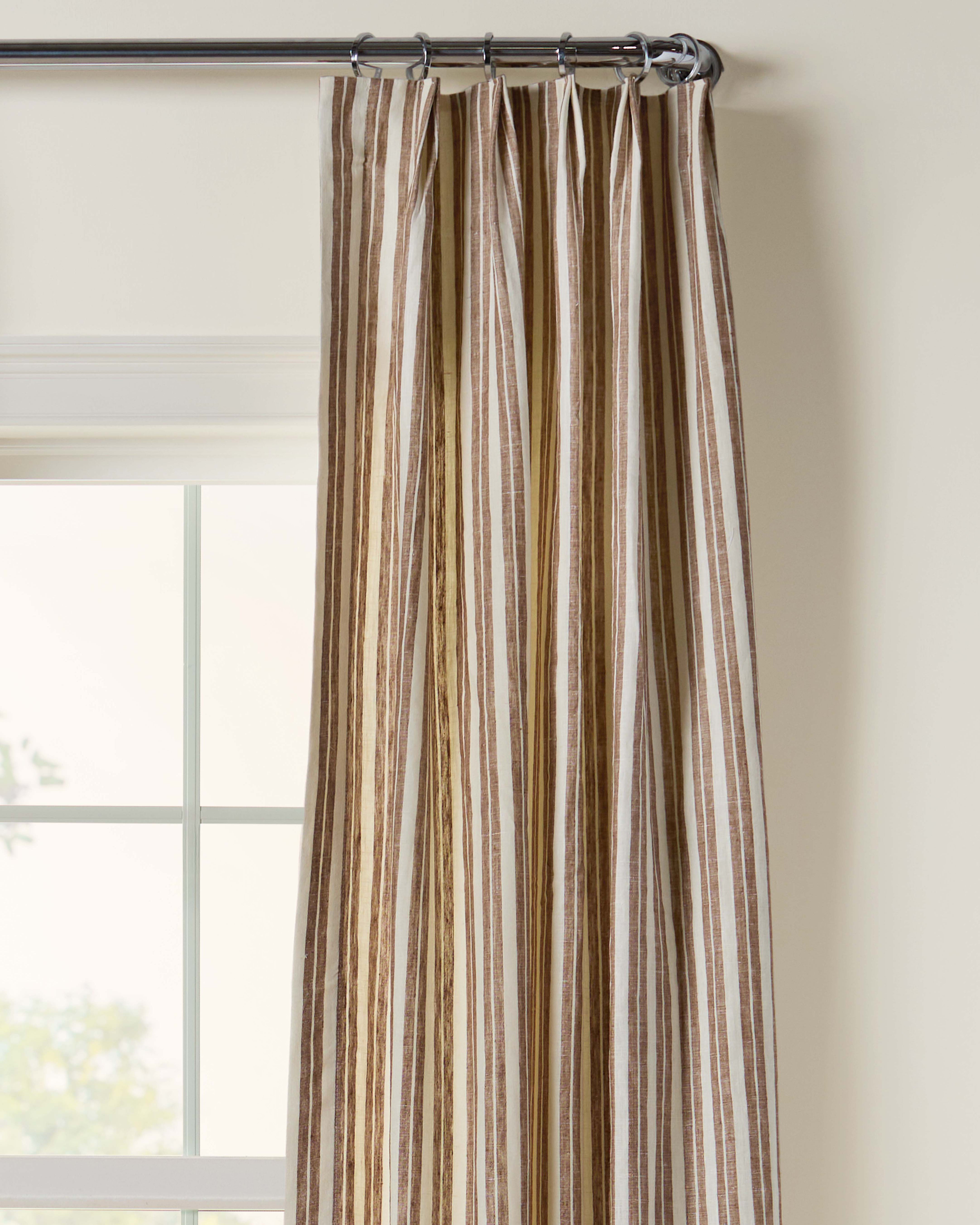 As Shown: Single Width / Pleated