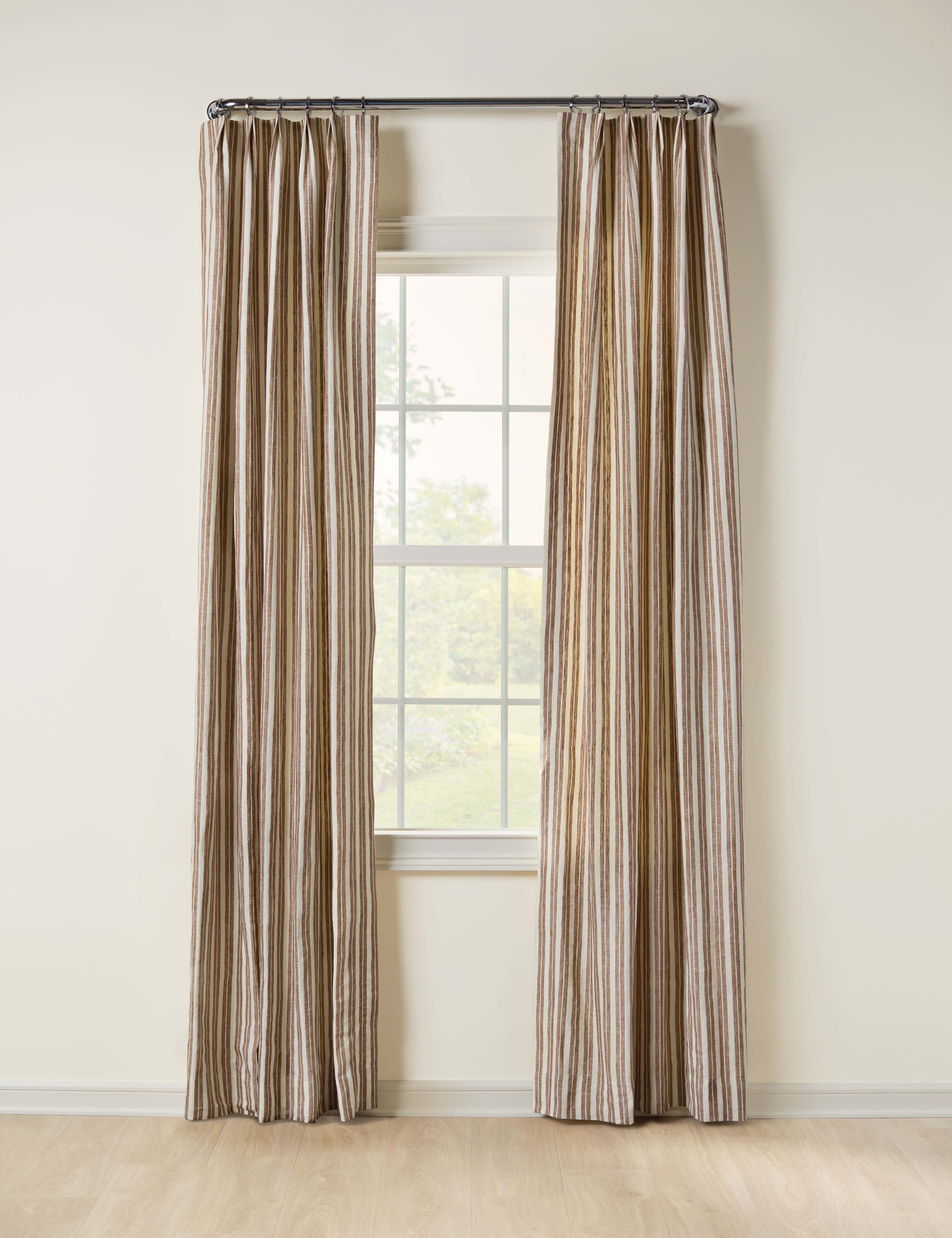 As Shown: Single Width / Pleated