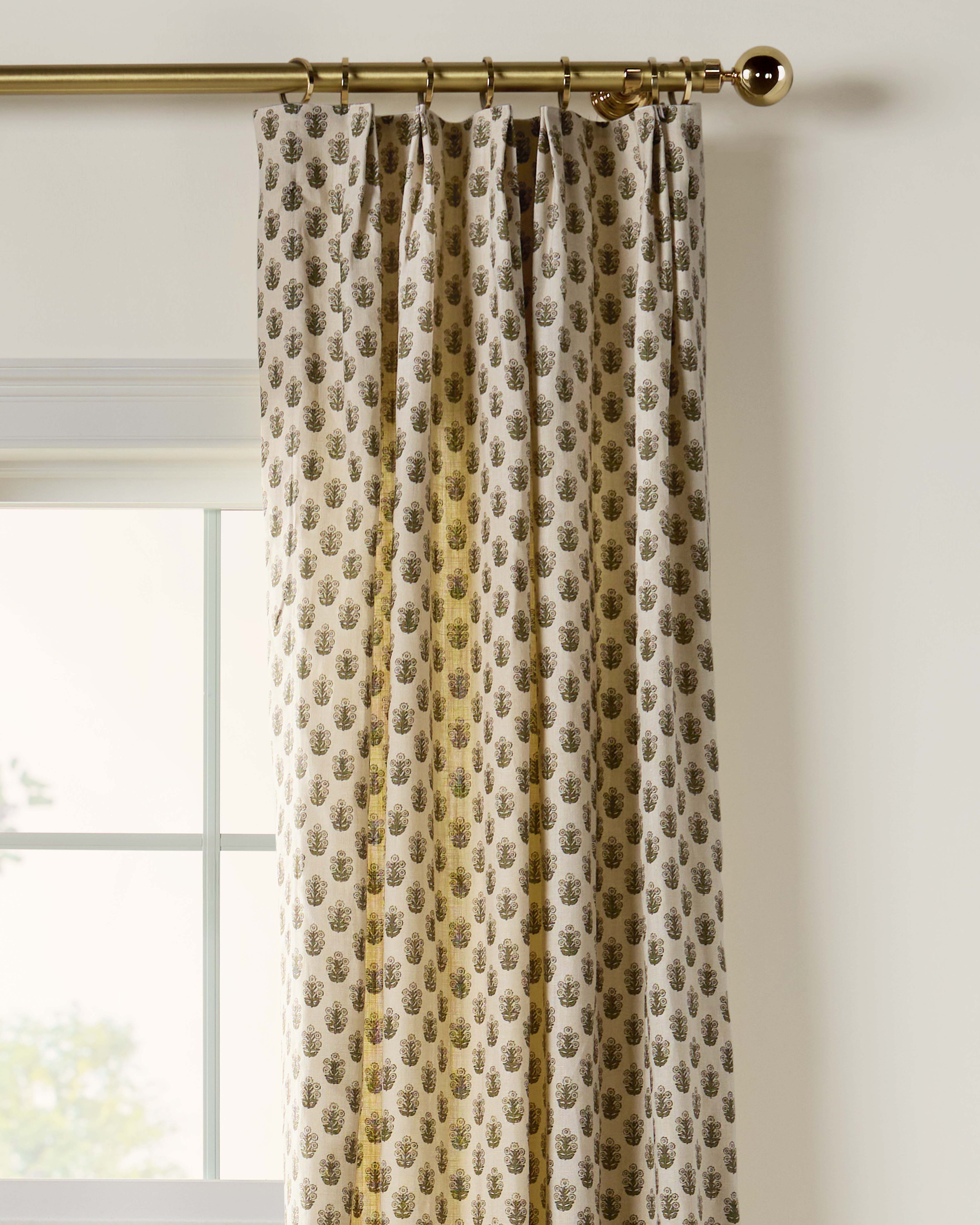 As Shown: Single Width / Pleated
