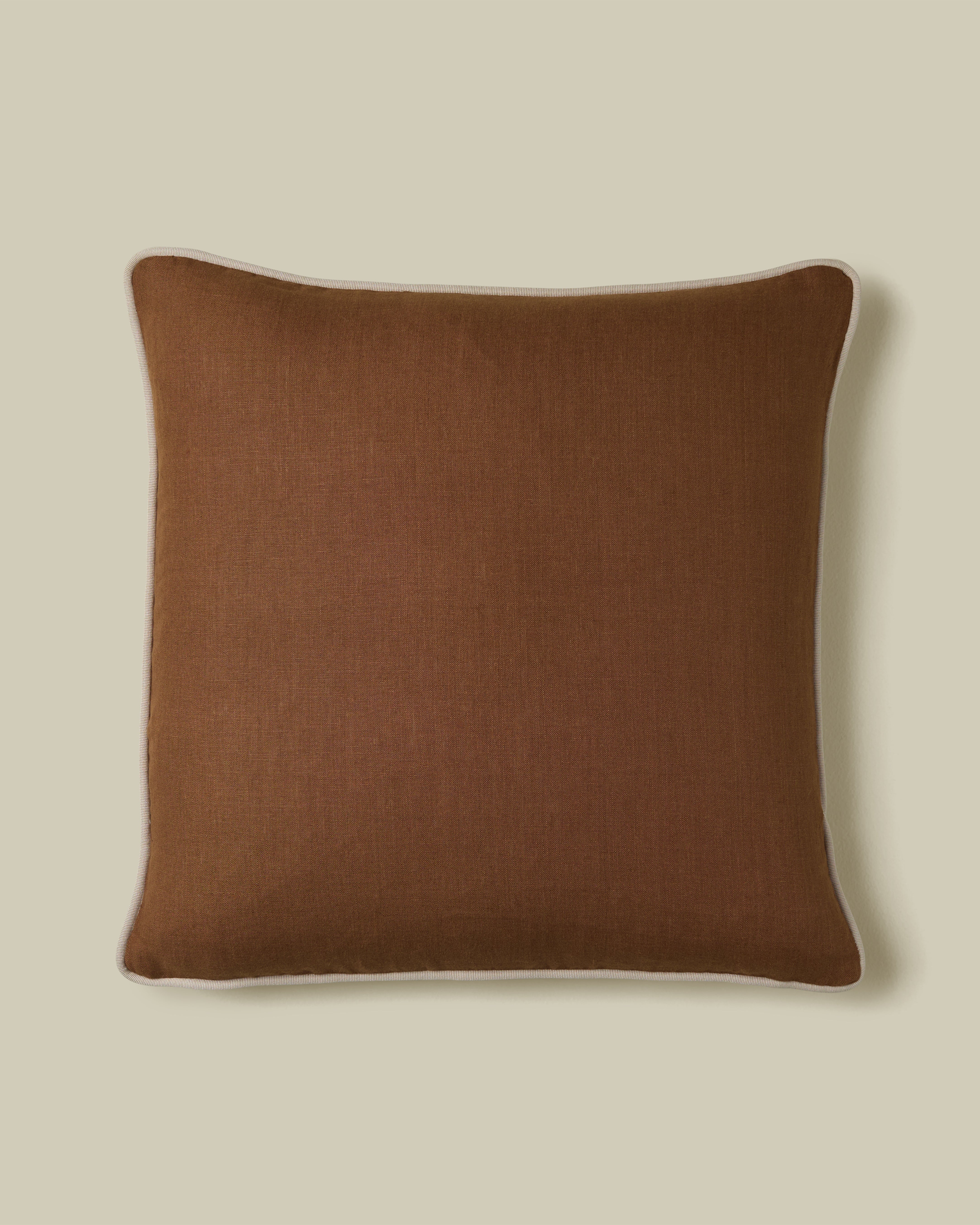 Classic Linen Pillow in Tobacco
