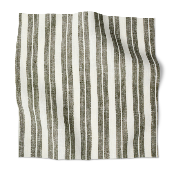 Modern Ticking Stripe Cypress Swatch