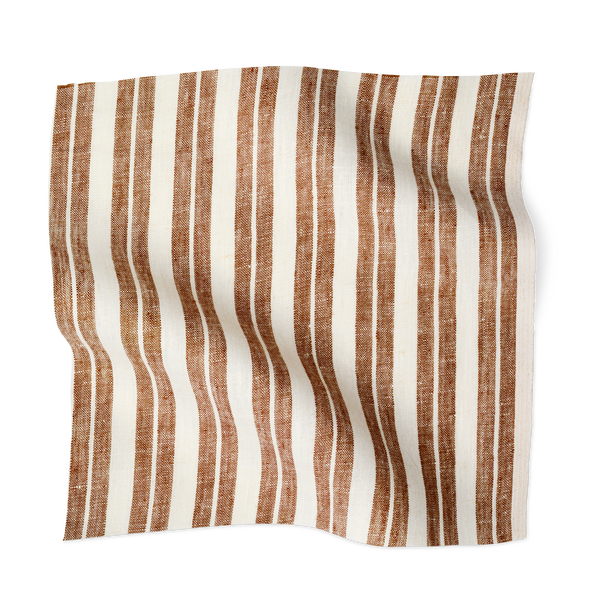 Modern Ticking Stripe Tobacco Swatch